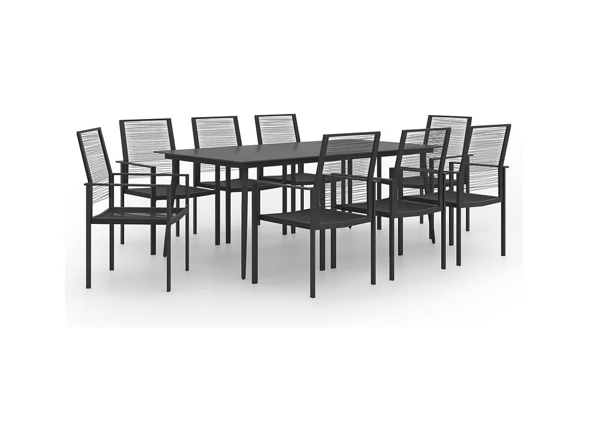 Jacques-Claude  Ensemble à manger de jardin 9 pcs