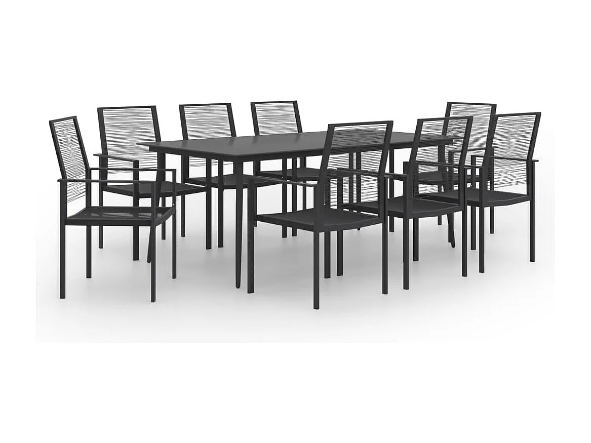 Jacques-Claude  Ensemble à manger de jardin 9 pcs