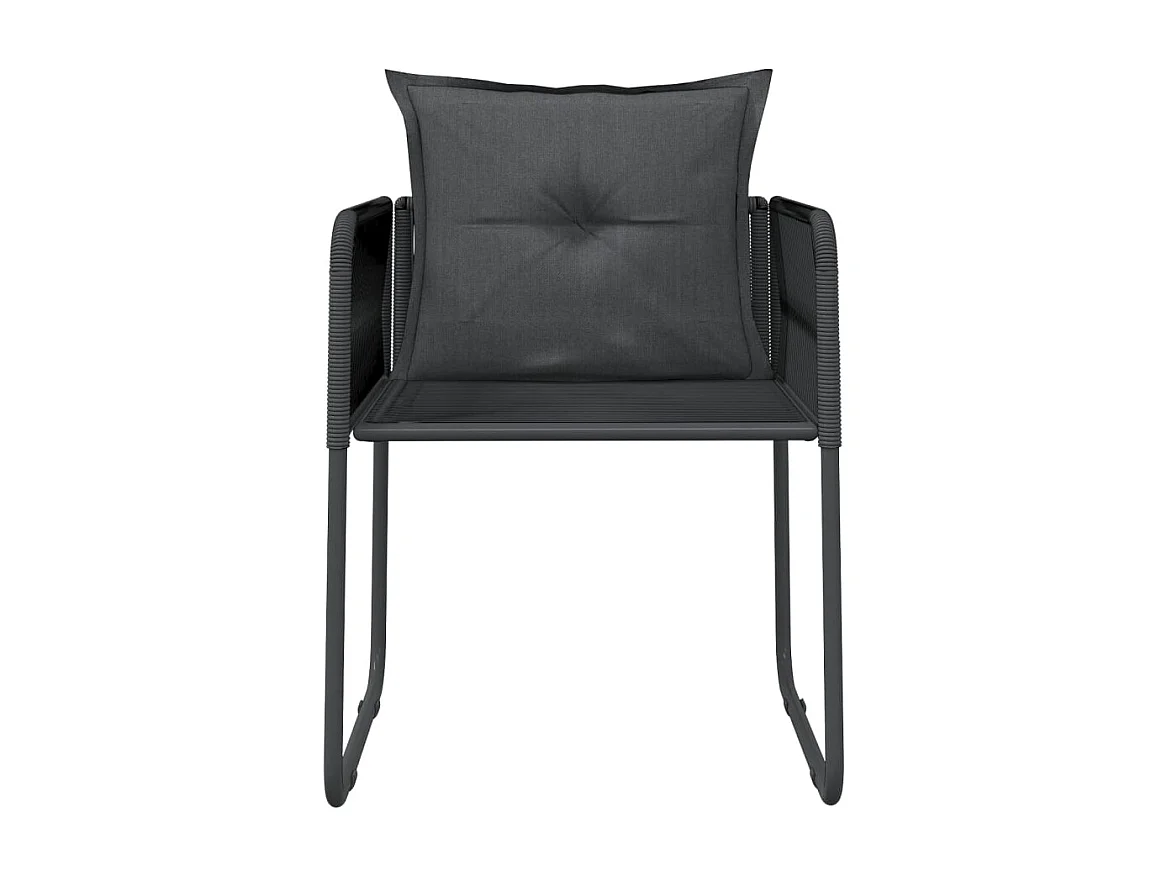 Scandicci  Ensemble à manger de jardin 7 pcs Noir