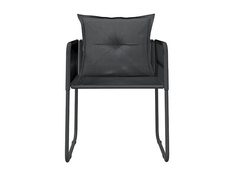 Scandicci  Ensemble à manger de jardin 7 pcs Noir