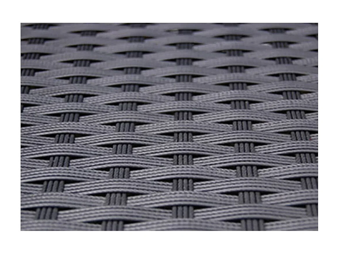 Fea  5-delige Tuinset met kussens poly rattan zwart