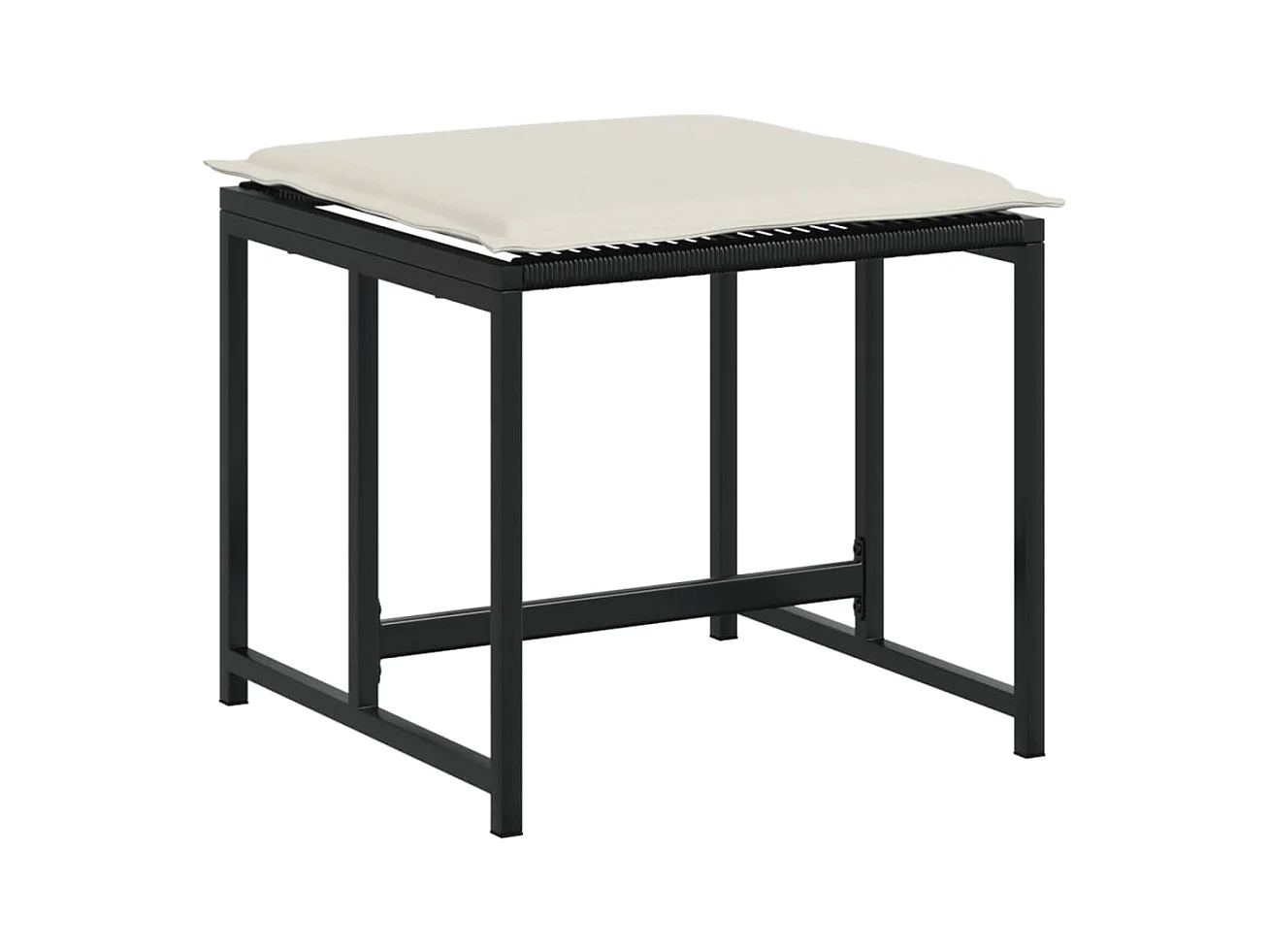 Isalora  Ensemble à manger de jardin 17 pcs coussins noir résine tressée