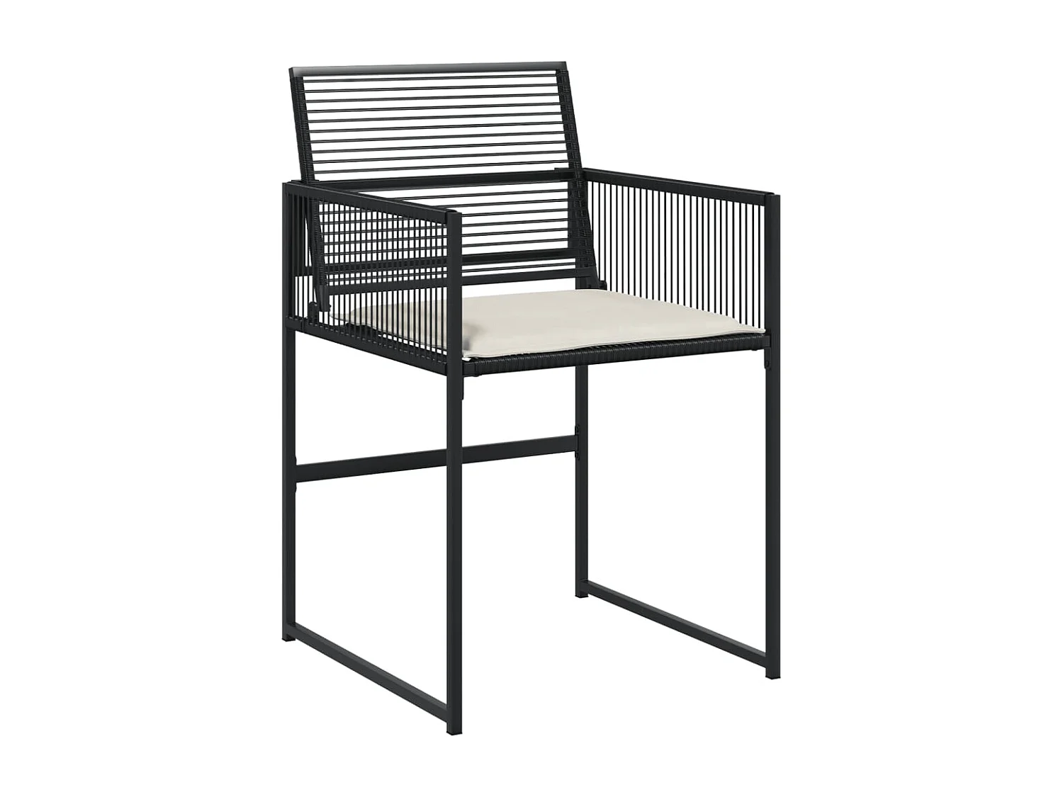 Isalora  Ensemble à manger de jardin 17 pcs coussins noir résine tressée