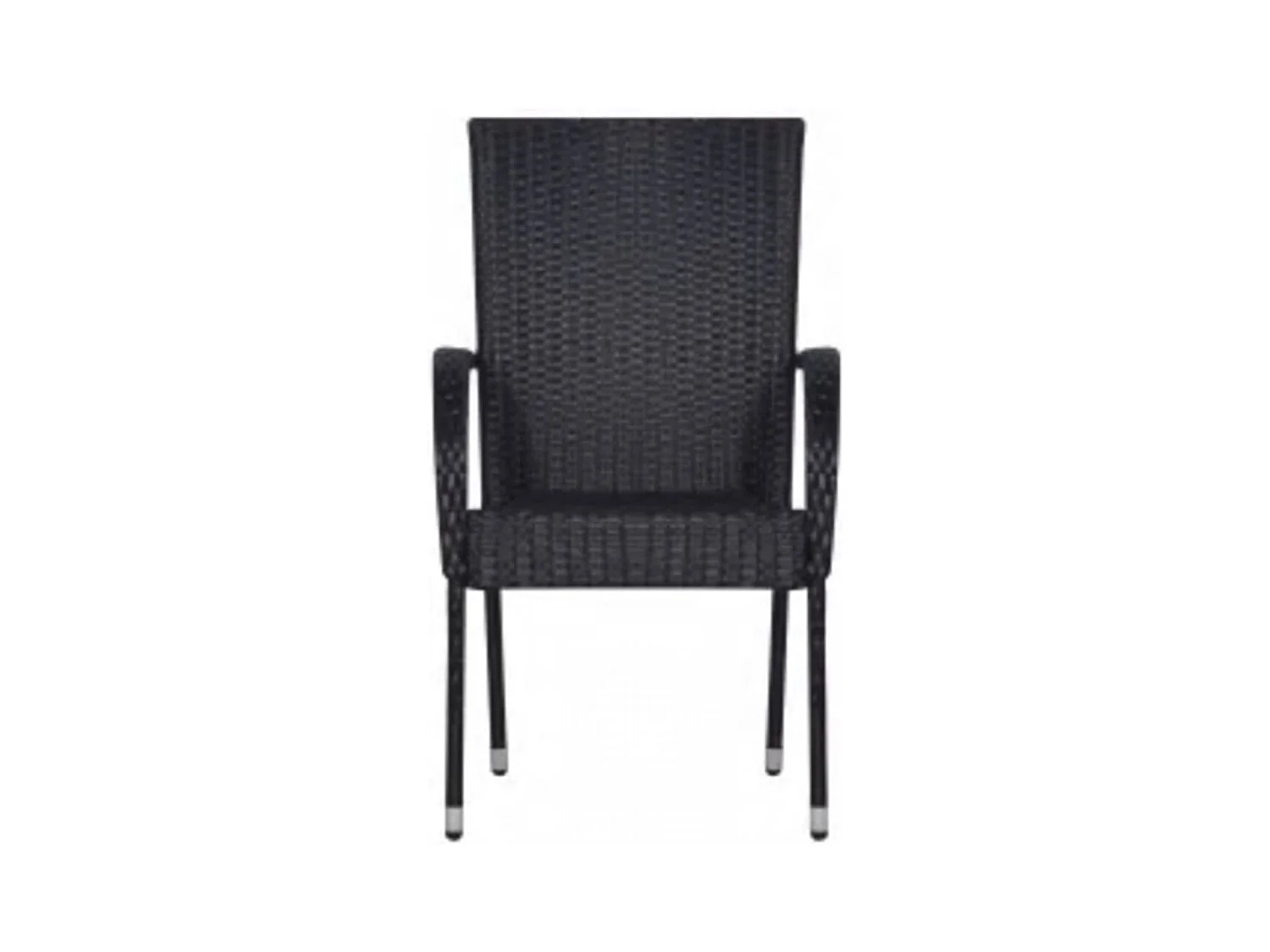 Stoughton  Juego de comedor de jardín 7 piezas negro