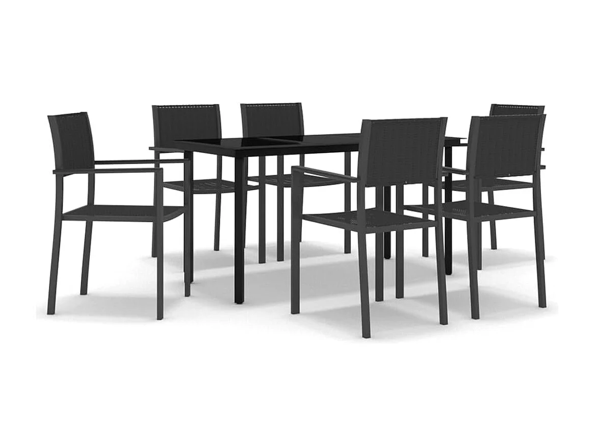 Ullira  7-delige Tuinset zwart