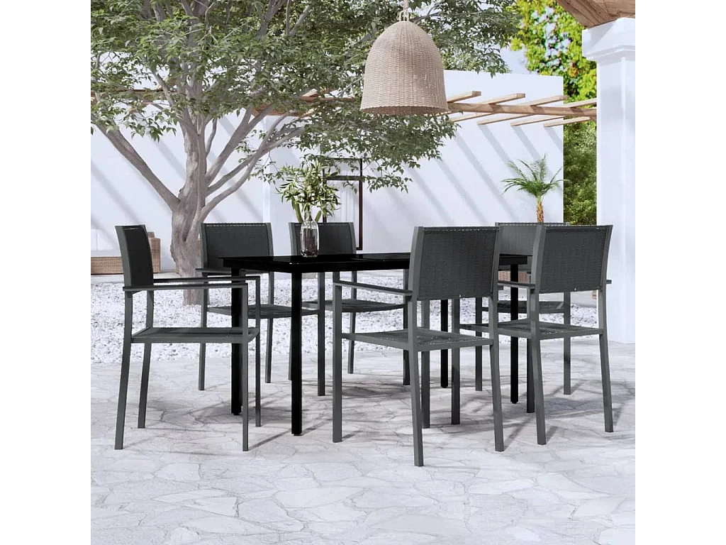 Ullira  7-delige Tuinset zwart