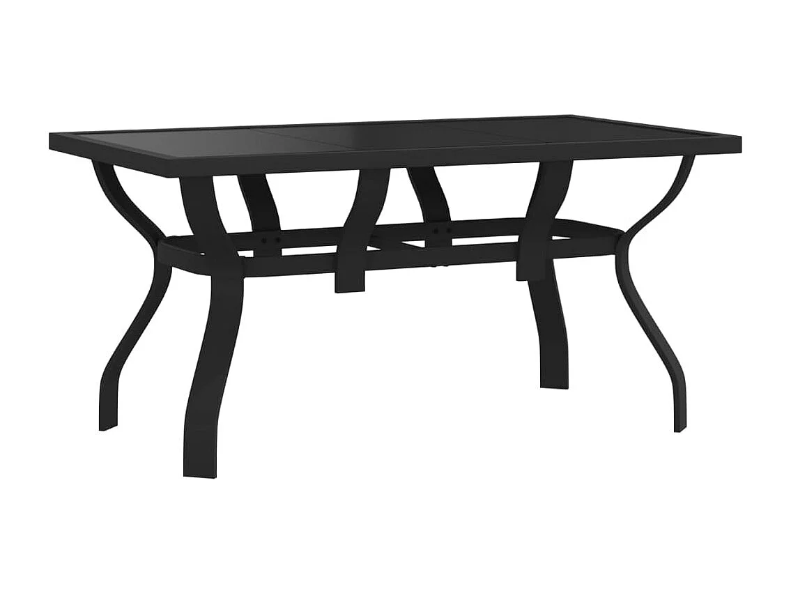 Katie Belle  Ensemble à manger de jardin 5 pcs Noir