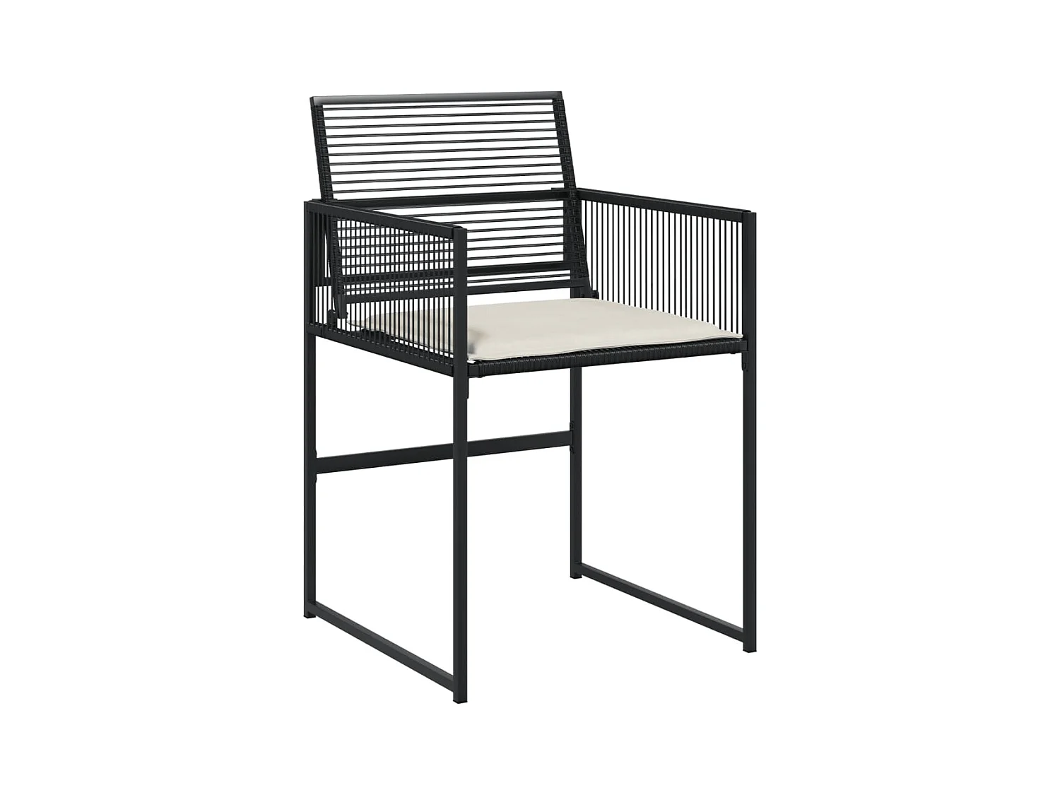 Isalora  11-delige Tuinset met kussens poly rattan zwart