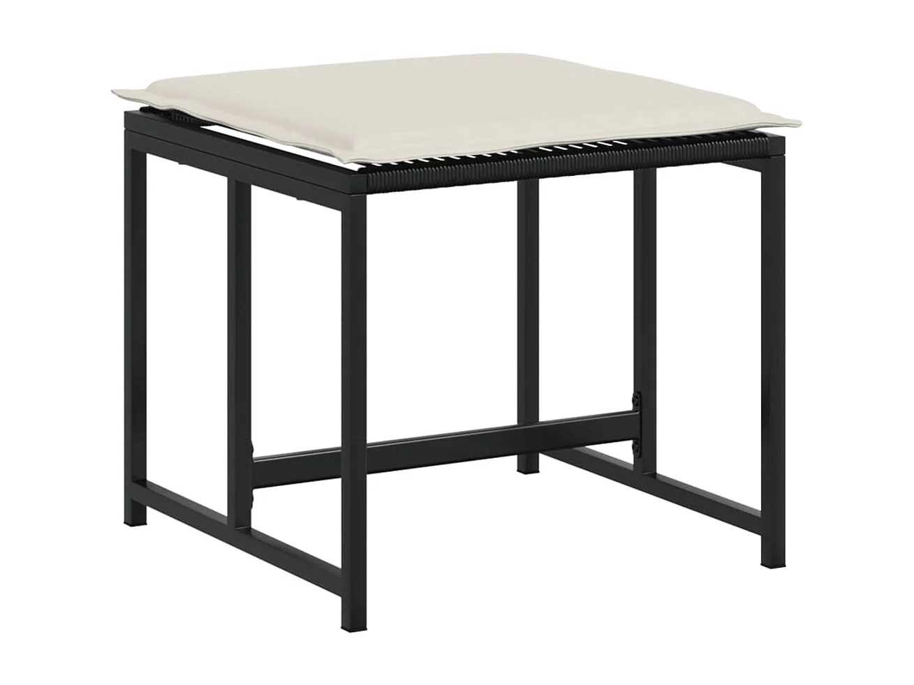 Isalora  Ensemble à manger de jardin 11 pcs coussins noir résine tressée