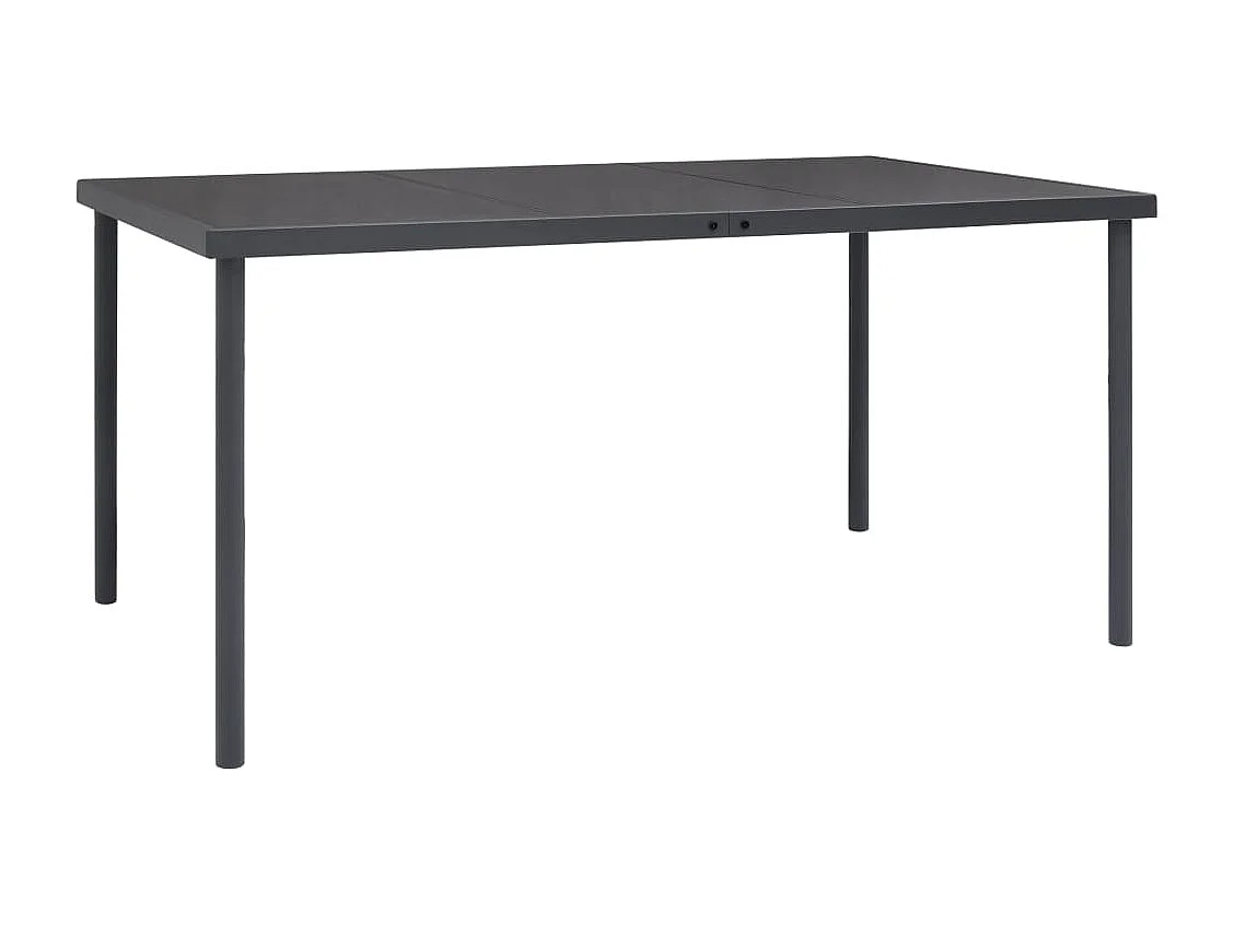 Ellensburg  Ensemble à manger de jardin 5 pcs noir textilène et acier