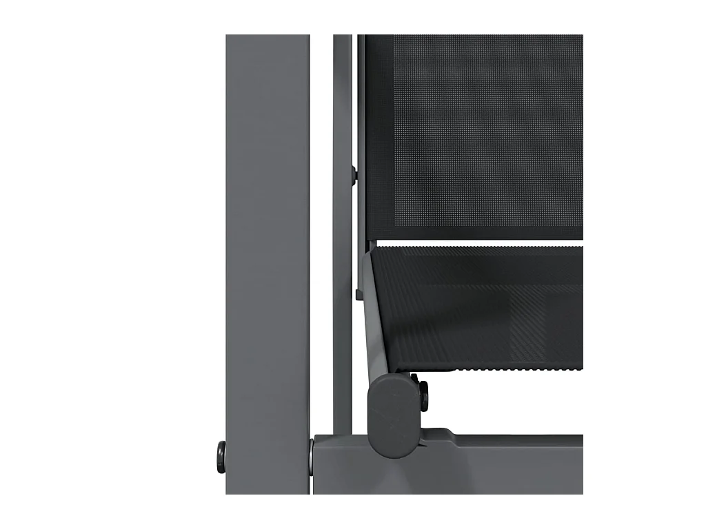 Ivanna  7-delige Tuinset textileen en staal zwart