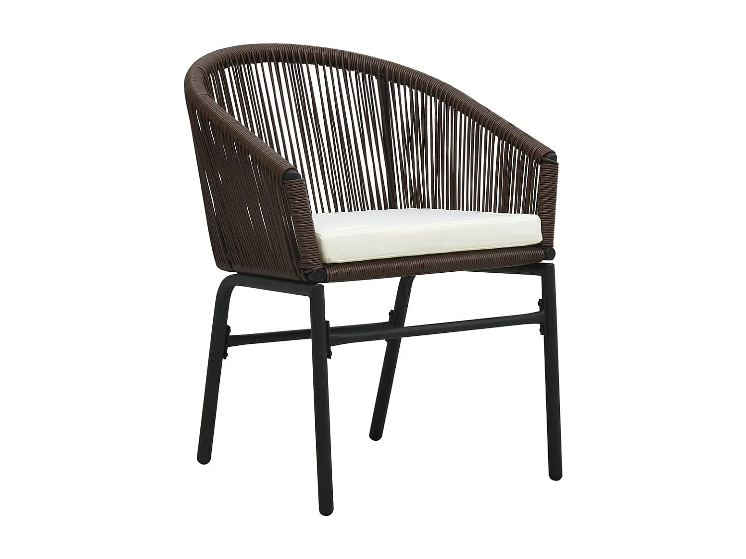 Florentin  Ensemble à manger de jardin 7 pcs Marron