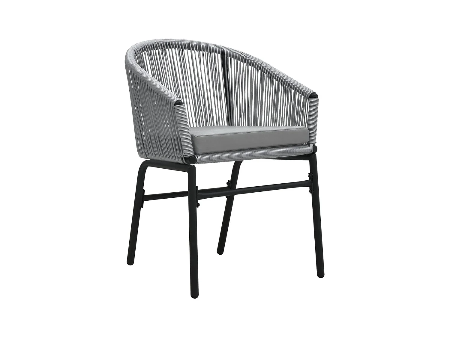 Florentin  Ensemble à manger de jardin 7 pcs Gris