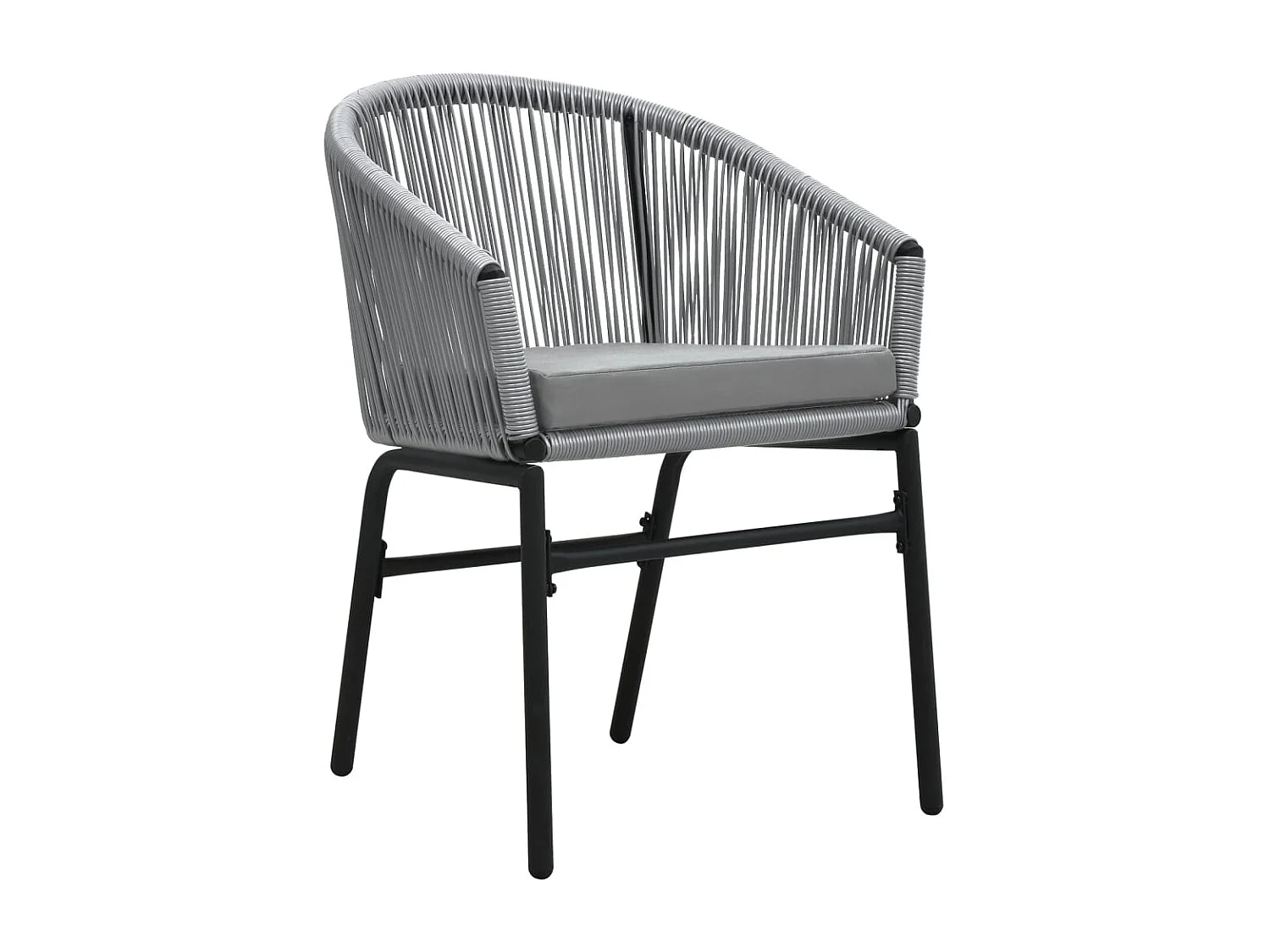 Florentin  Ensemble à manger de jardin 7 pcs Gris