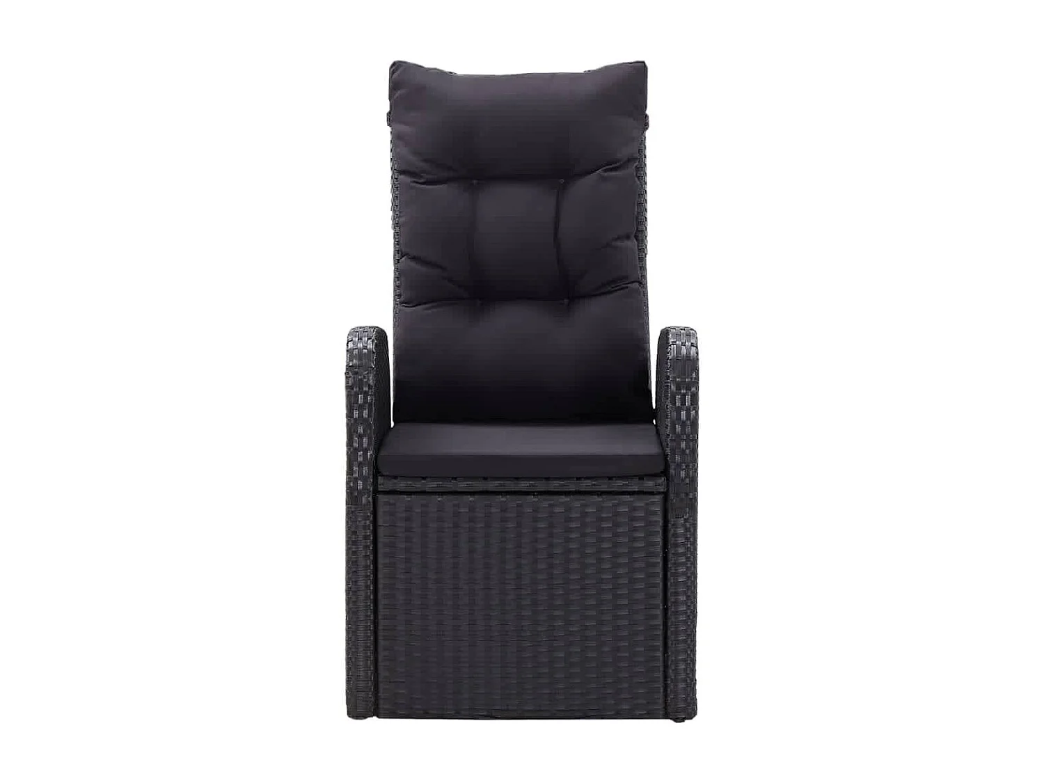 Stubbekøbing  Ensemble à manger de jardin avec coussins 7 pcs Noir