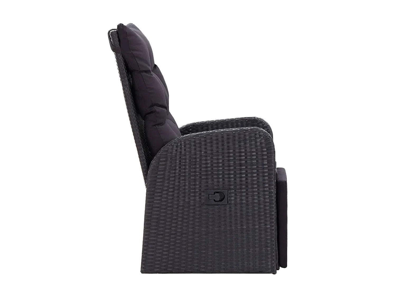 Stubbekøbing  Ensemble à manger de jardin avec coussins 7 pcs Noir