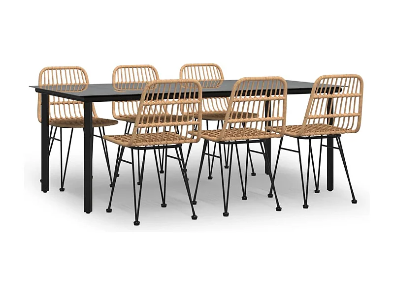 Ballyhaise  7-delige Tuinset poly rattan