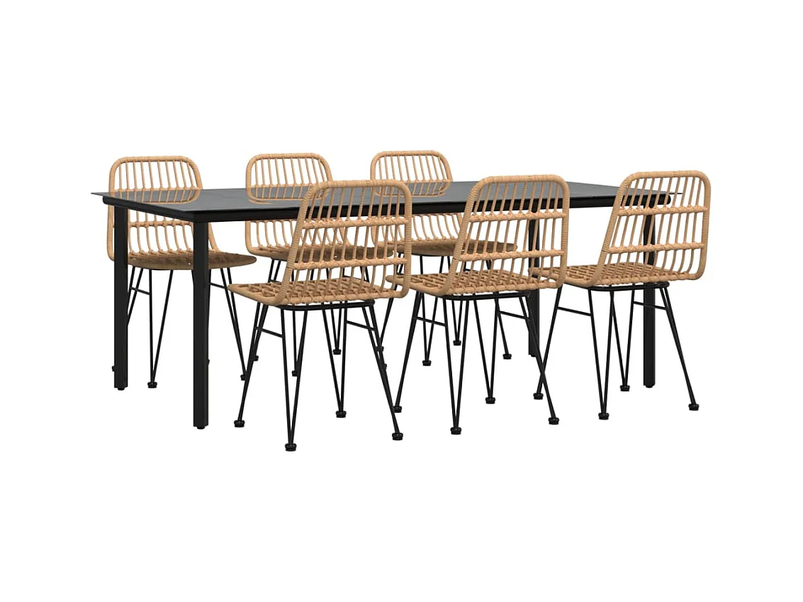 Ballyhaise  7-delige Tuinset poly rattan