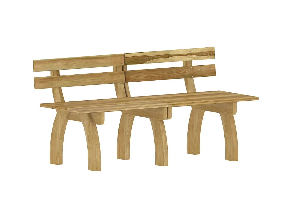 Philippe-Joseph  Ensemble à manger de jardin 3 pcs Bois de pin imprégné