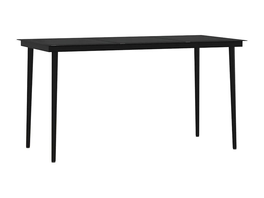 Coole  7-delige Tuinset met kussens zwart