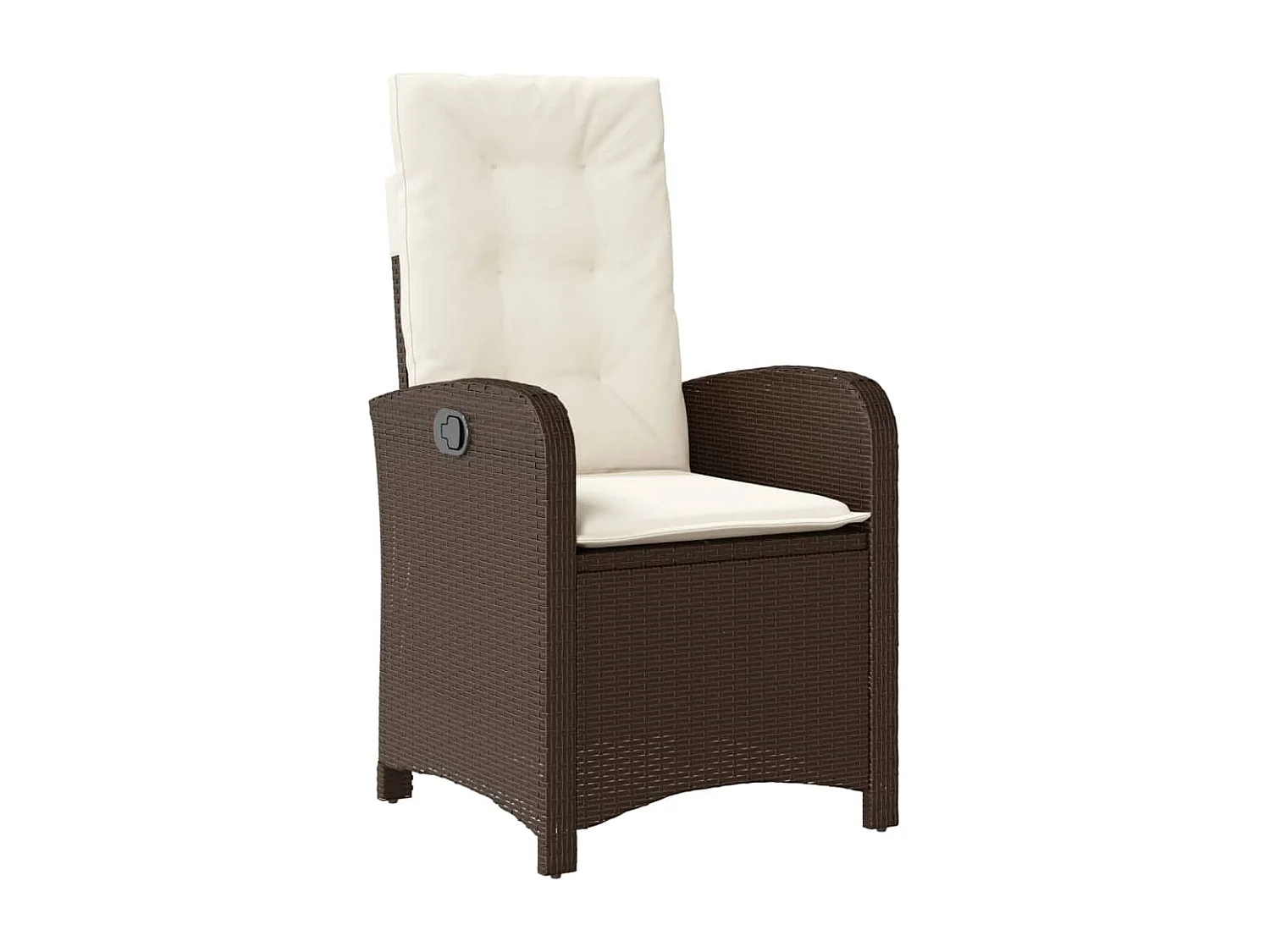 Almkerk  Ensemble à manger de jardin et coussins 7 pcs marron rotin