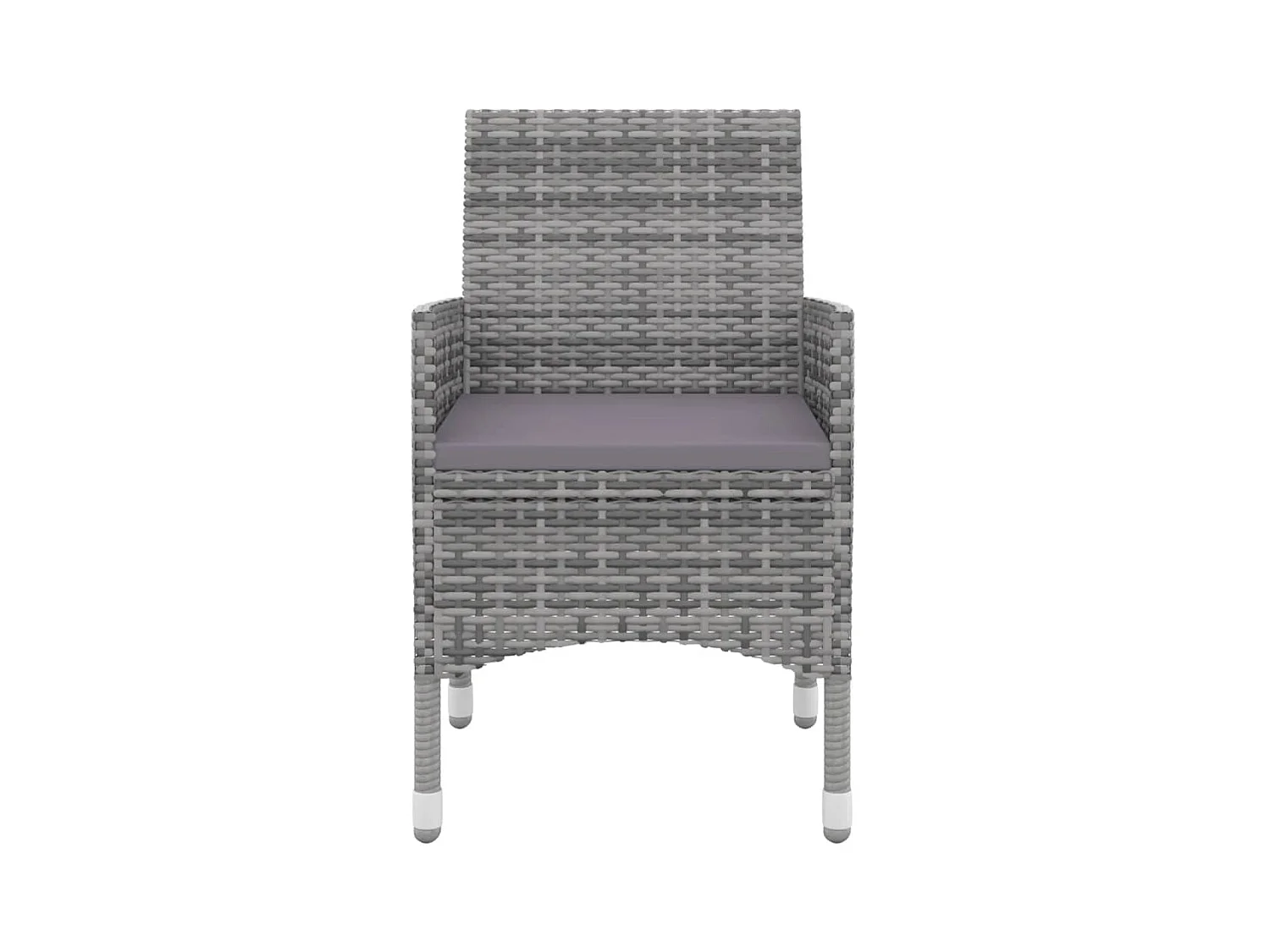 Carlinville  Set comedor de jardín 3 pzas y cojines ratán sintético y vidrio