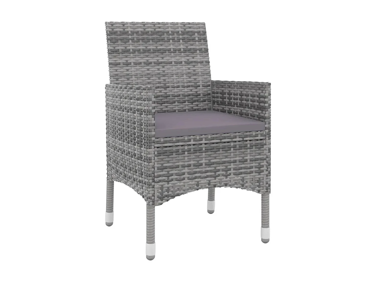 Carlinville  3-delige Tuinset met kussens poly rattan en glas