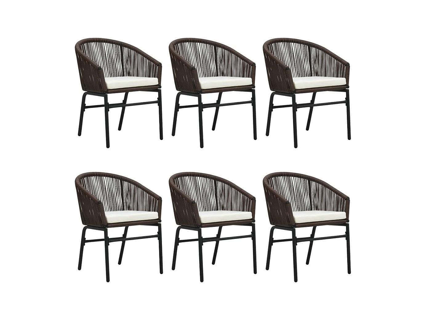 Florentin  7-delige Tuinset bruin