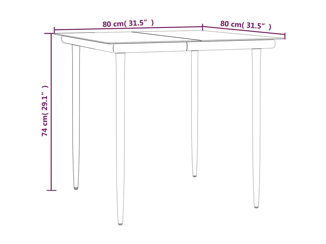 Lochem  5-delige Tuinset met kussens poly rattan zwart
