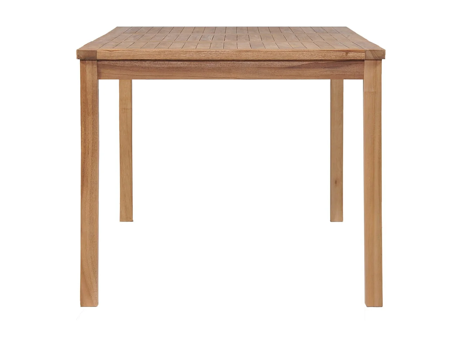 Birgit  Conjunto de comedor de jardín de 5 piezas, 150 x 90 cm, madera maciza de teca