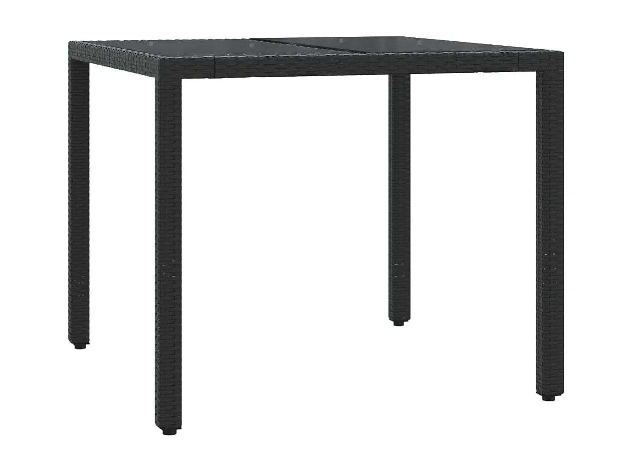 Prolenta Premium -  3-delige Tuinset met kussens poly rattan zwart