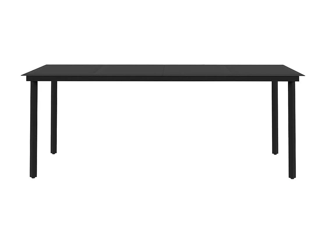 Rion  Ensemble à manger de jardin coussins 7 pcs Résine tressée Verre