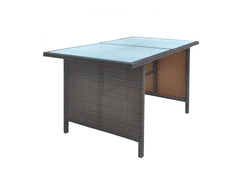 Marie-Lorraine  6-delige Tuinset met kussens poly rattan bruin