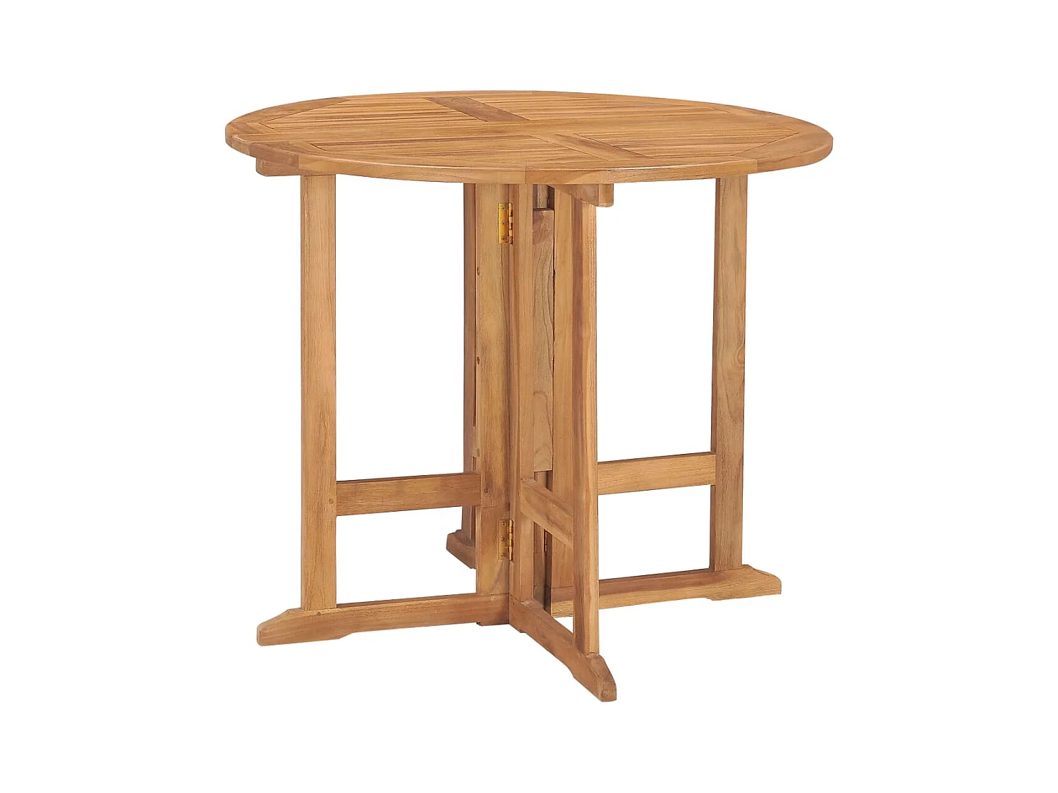 Glabbeek  Ensemble à manger d'extérieur pliable 5 pcs Bois solide de teck