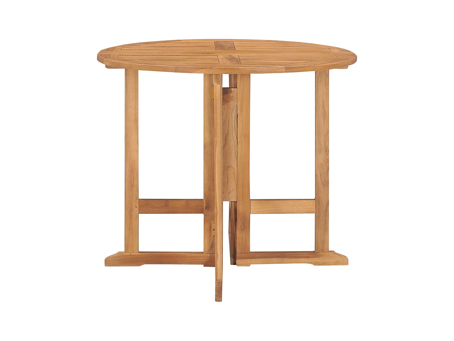 Glabbeek  Ensemble à manger d'extérieur pliable 5 pcs Bois solide de teck