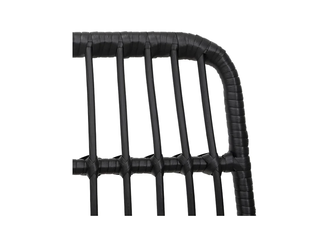 Ballyhaise  Ensemble à manger de jardin 5 pcs Noir Résine tressée