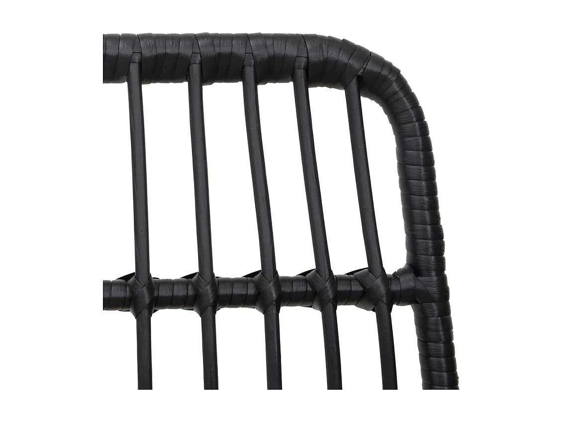 Ballyhaise  Ensemble à manger de jardin 5 pcs Noir Résine tressée