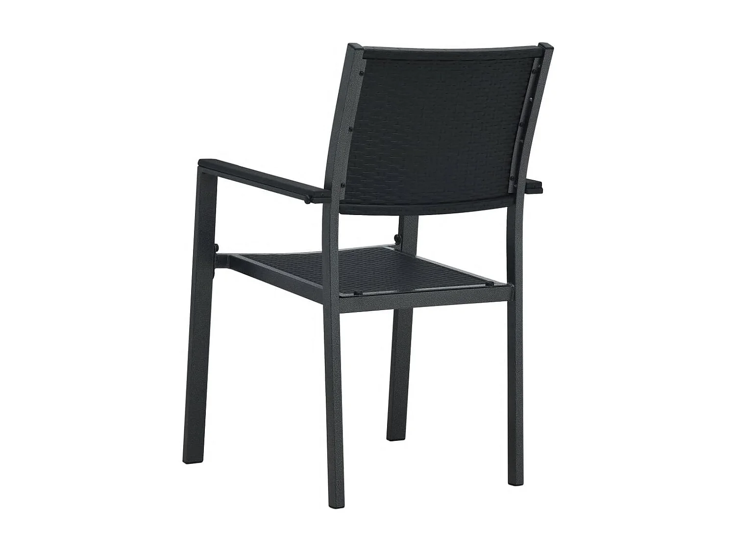 Vejby  Ensemble à manger de jardin 5 pcs Noir