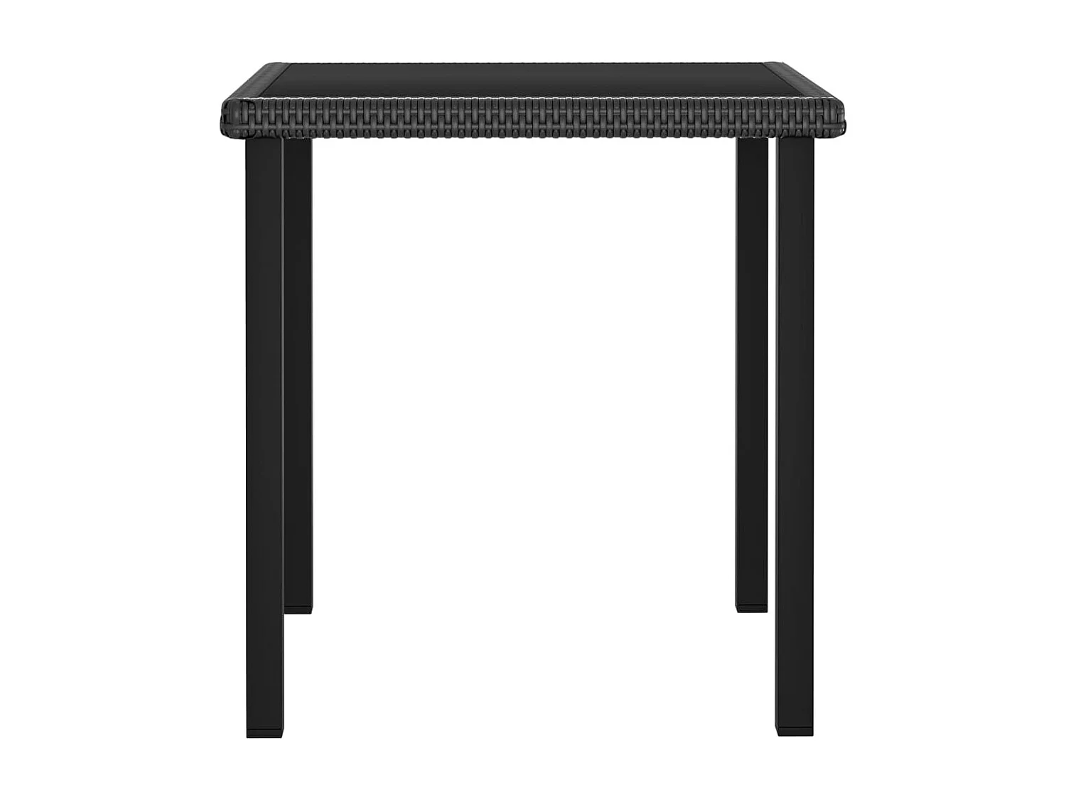 Vinderup  3-delige Tuinset poly rattan zwart