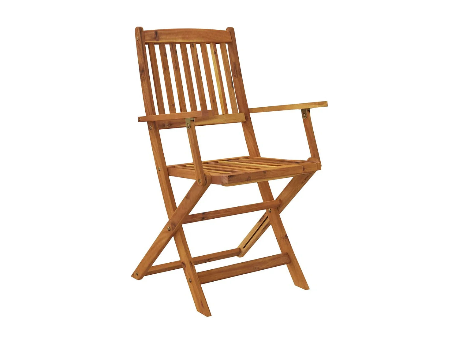 Elviira  Ensemble à manger d'extérieur pliable 9pcs Bois d'acacia solide