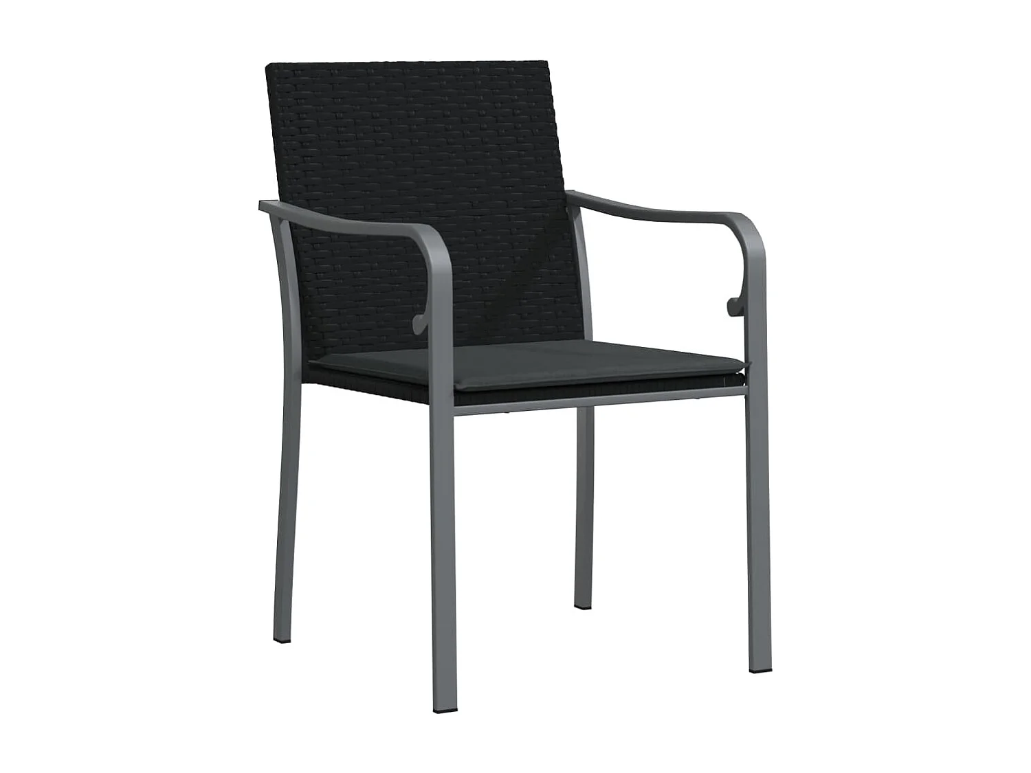 Leonie  Ensemble à manger de jardin 5 pcs coussins résine tressée acier