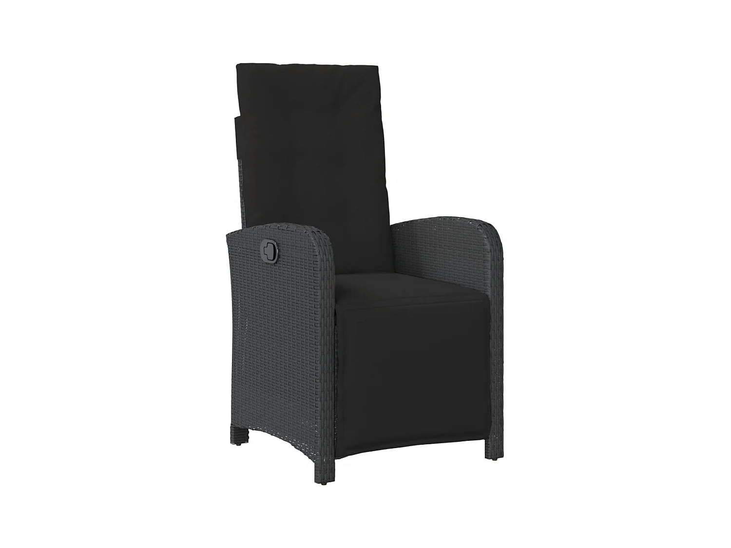 Abington  Ensemble à manger de jardin coussins 5pcs Noir Résine tressée