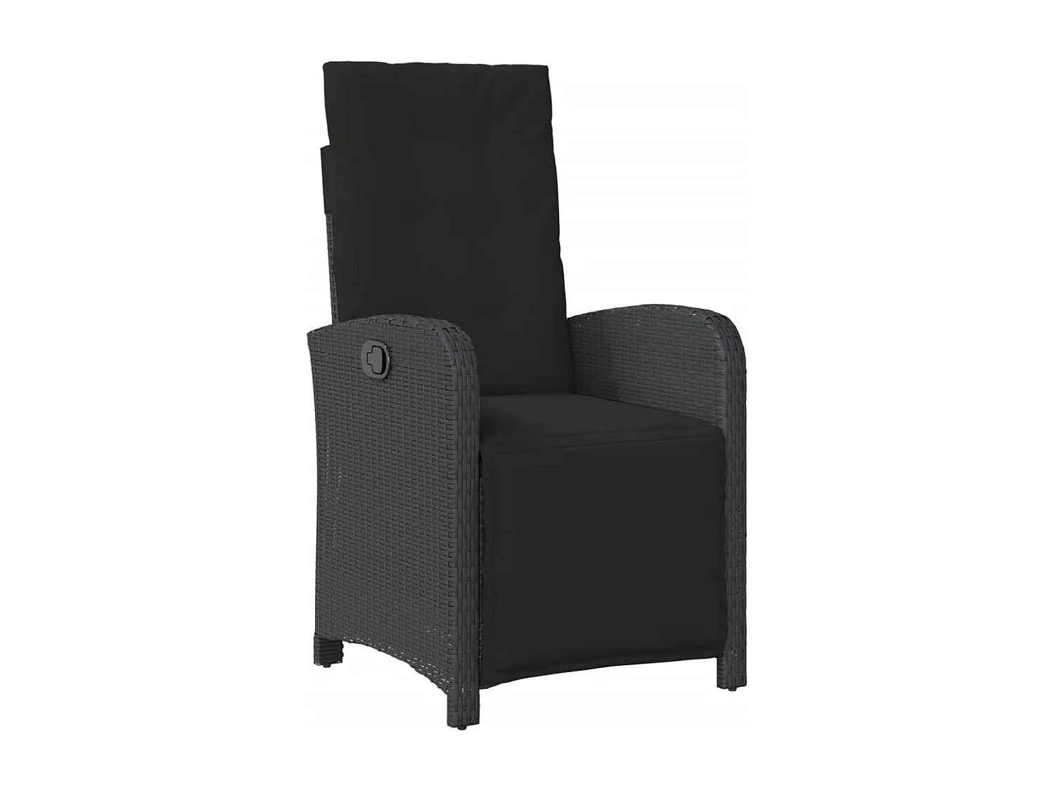 Abington  Ensemble à manger de jardin coussins 5pcs Noir Résine tressée