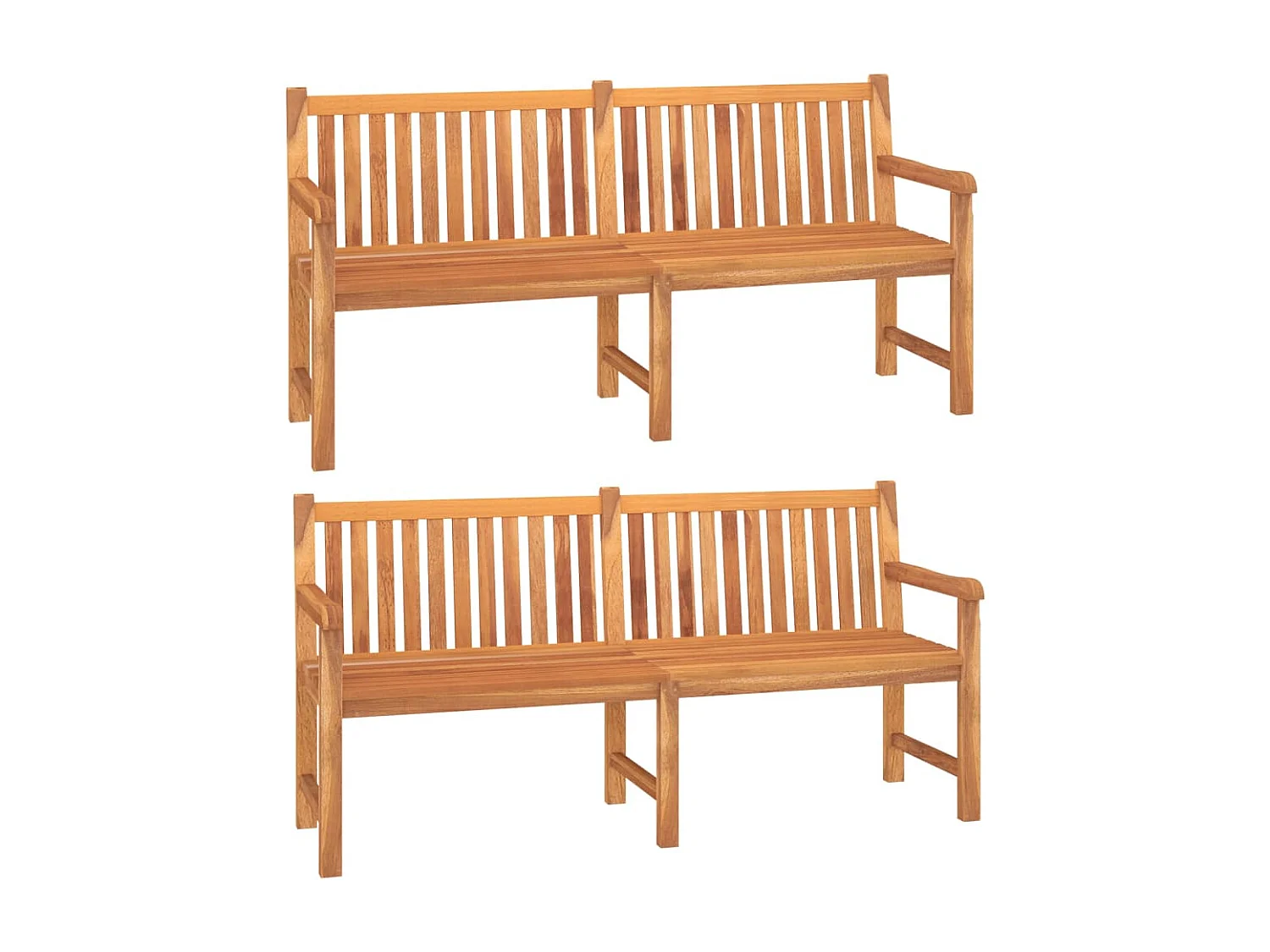 Kemale  Juego de comedor para jardín 5 piezas madera maciza de teca