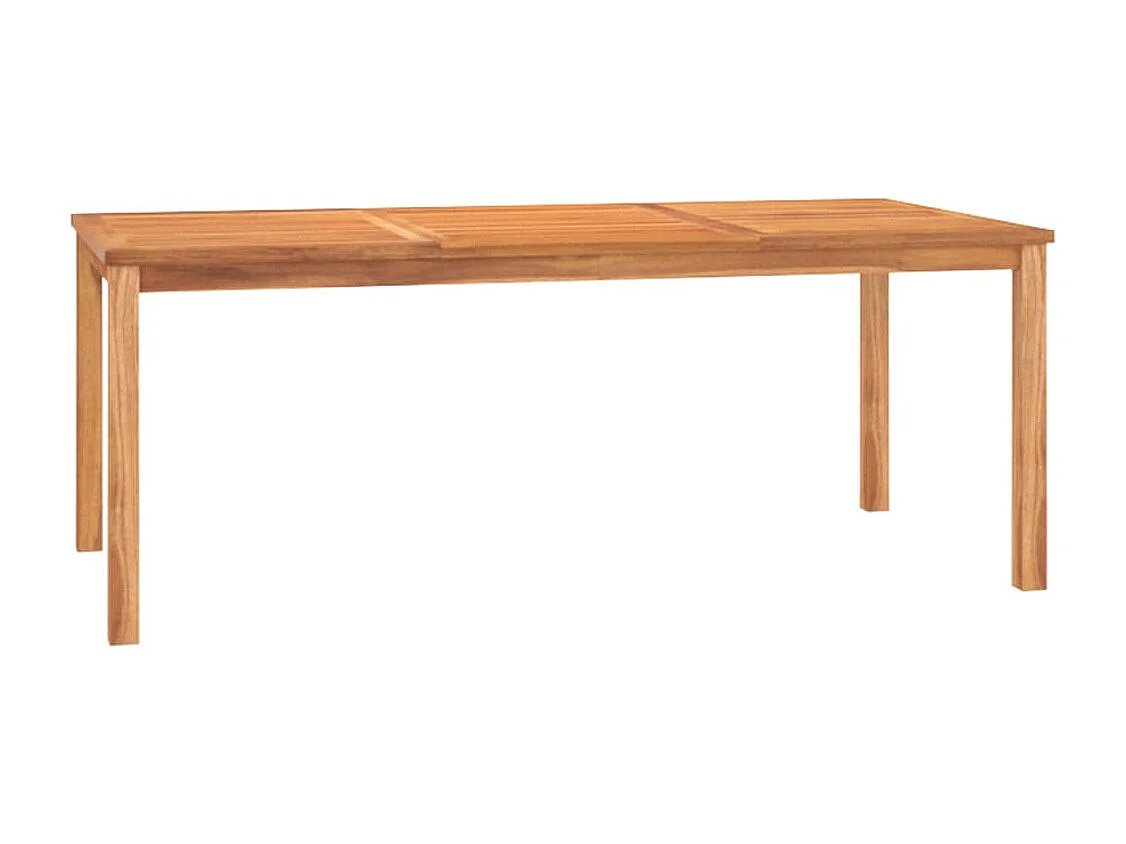 Kemale  Juego de comedor para jardín 5 piezas madera maciza de teca