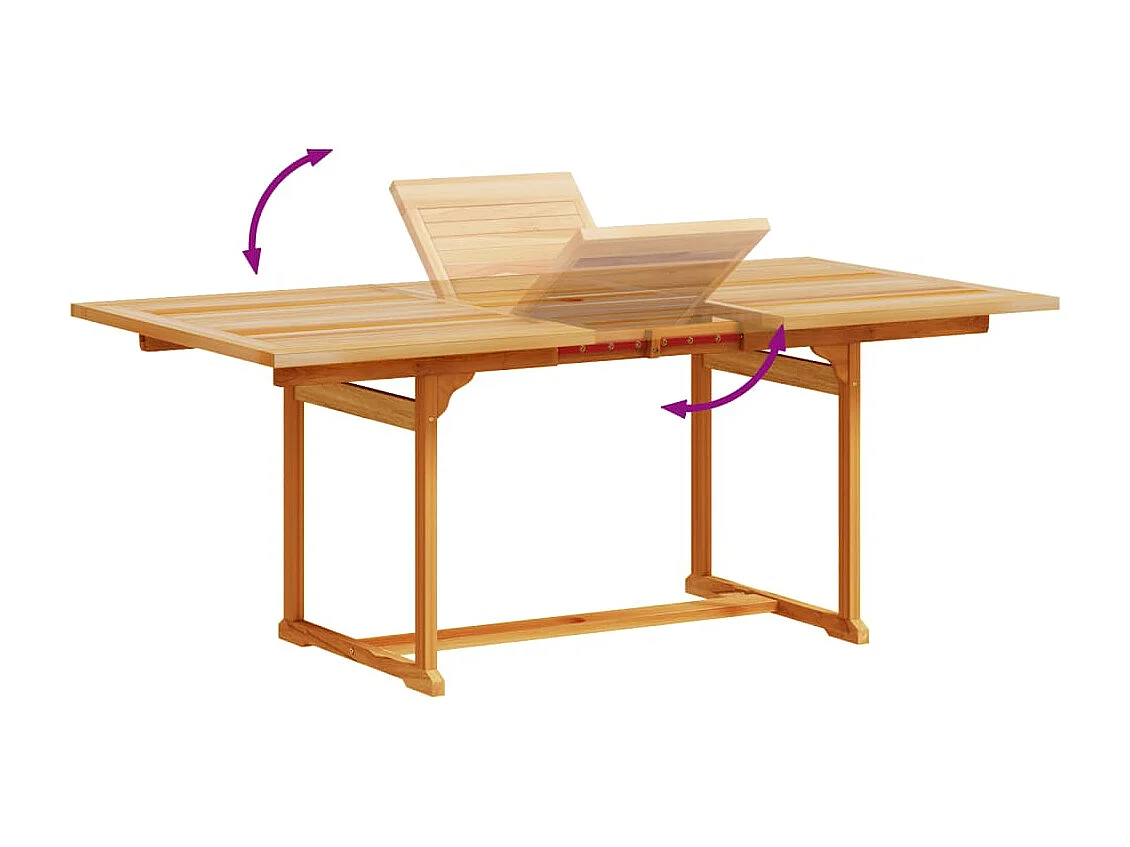 Yljo  Ensemble à Manger de jardin 7pcs bois d'acacia solide textilène