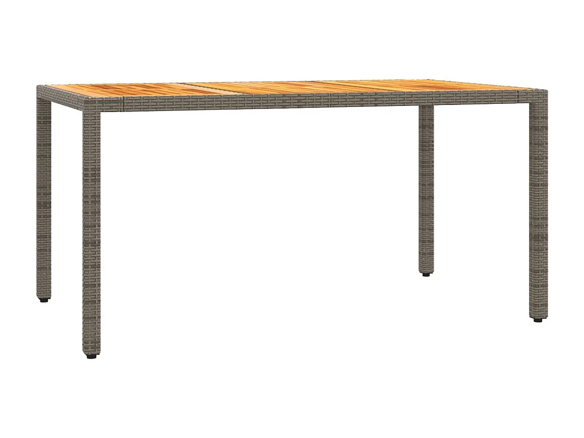 Tore  Ensemble à manger de jardin 5 pcs coussins gris résine tressée