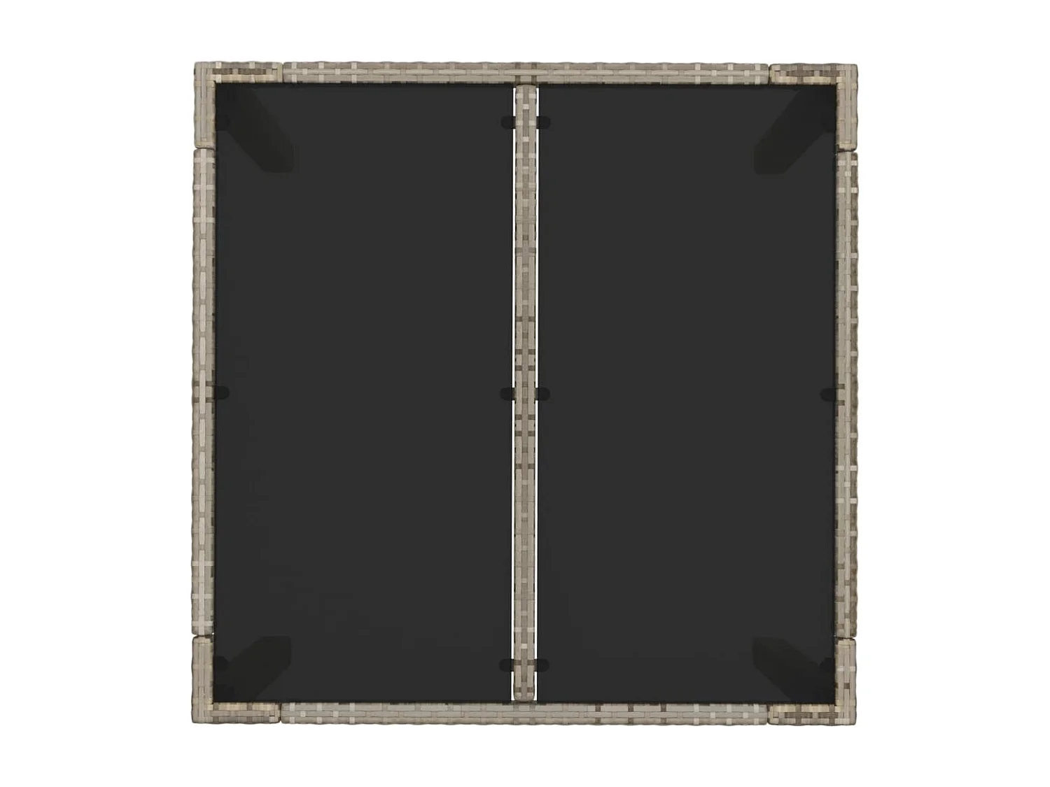 Cotati  Ensemble à manger de jardin 3 pcs coussins gris résine tressée