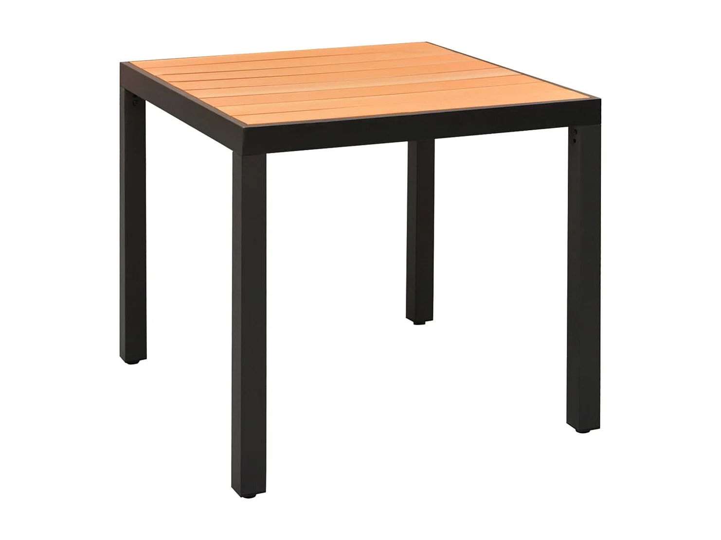 Garden Furniture -  Ensemble à manger de jardin 3 pcs noir et marron