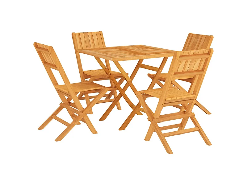 Atherton  Ensemble à manger de jardin 5 pcs Bois de teck massif